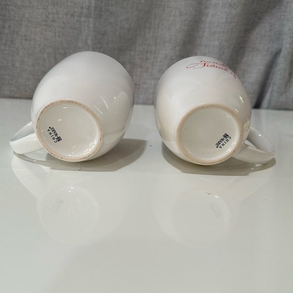 2 white coffee mugs. 12 oz. - Picture 3 of 6